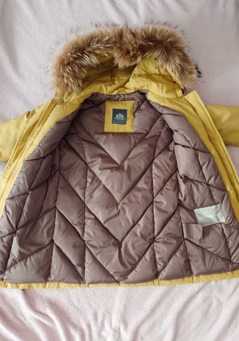 Kurtka Zimowa Damska XS 34 Puchowa Futerko Parka Płaszcz Woolrich