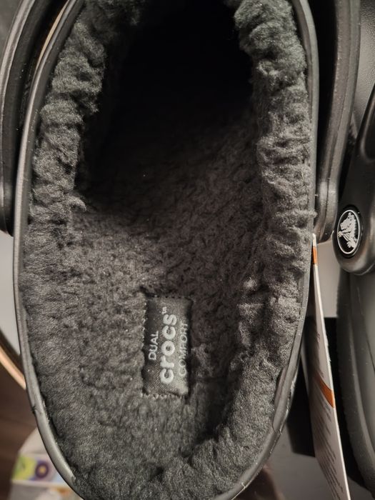 Crocs klapki z futerkiem idealne 41 42  m8 w10