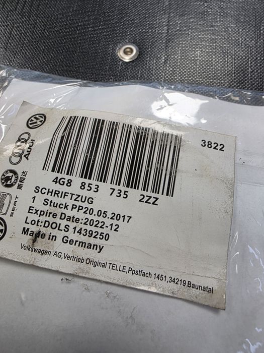 Nowy Emblemat znaczek Audi 4G8..853..735..2ZZ