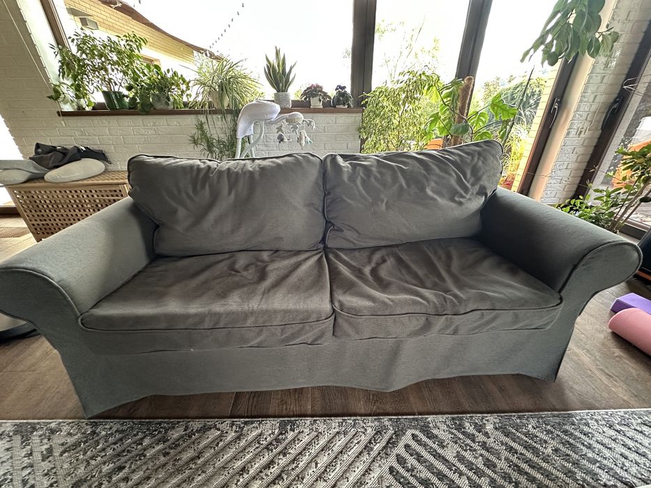 Sofa Ektorp 2-os rozkładana oraz dwa fotele,