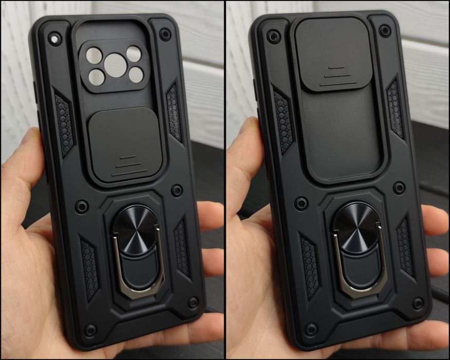 Чехол противоударный Xiaomi Poco X3 Pro/ X3 NFC Магнит. Шторка Чохол