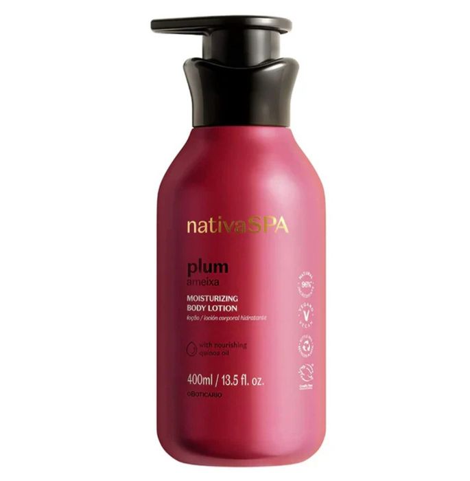 Loção corporal hidratante plum ameixa, nativaSPA 400ml