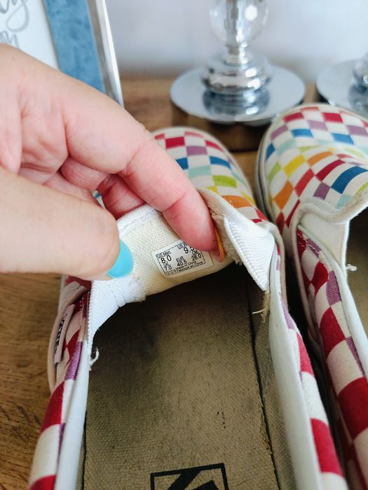 Trampki Vans slip on 40,5 kratka kolorowe