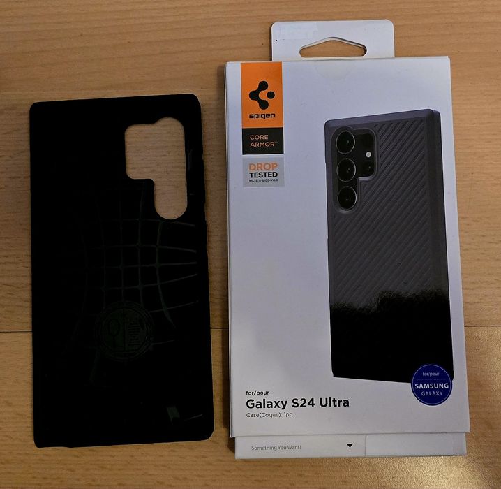 SPIGEN etui telefonu SAMSUNG Galaxy S24 Ultra czarne silikon NOWE AC07