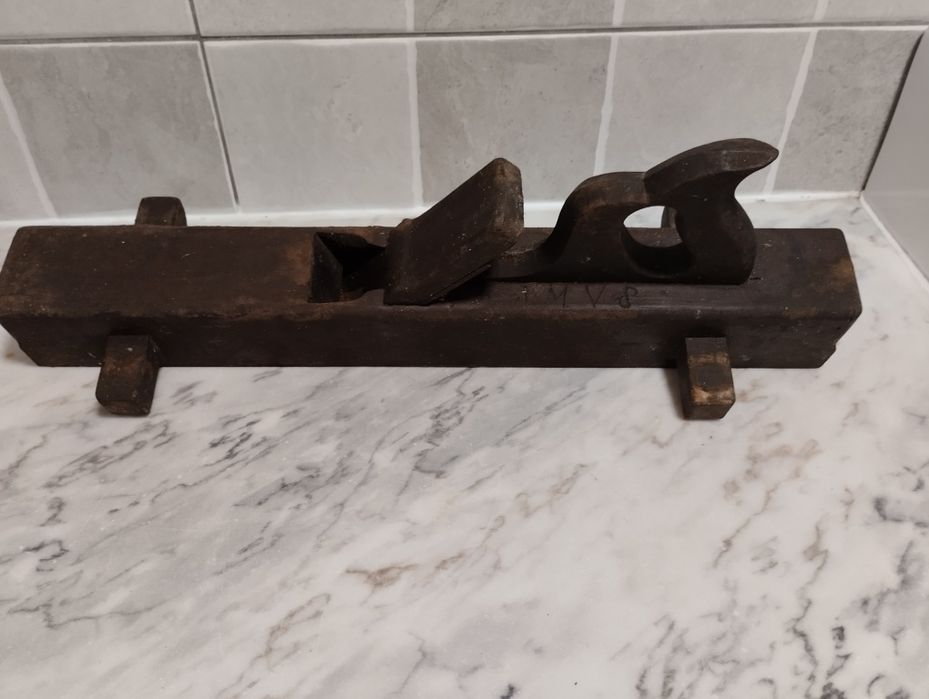 Plaina muito antiga em efeito de relevo