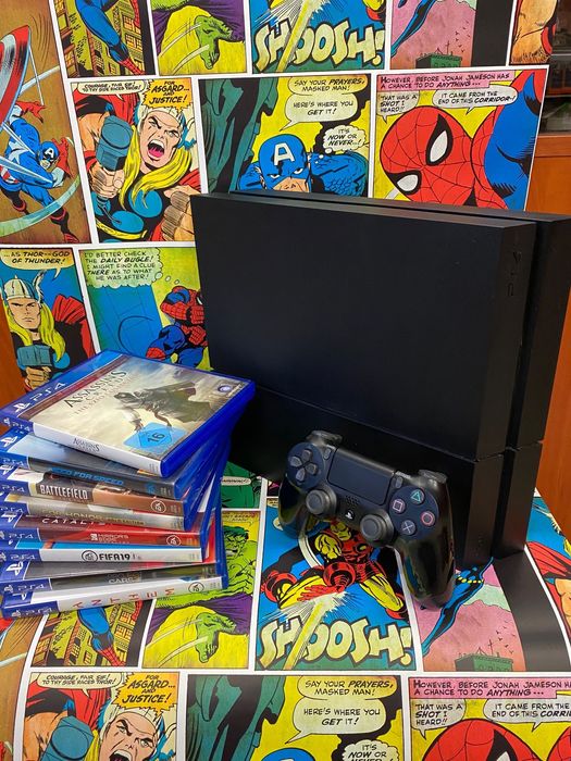 Konsola Sony Ps4 500gb+8 Gier+Gwarancja 12m Raty Szczecin Ufogames