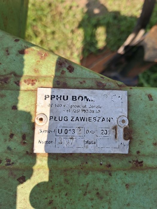 Pługa bomet 4skiby