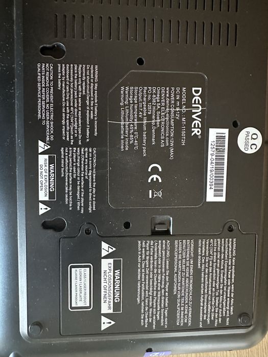 Dvd przenosne z TV z Dvbt , 11,5 cala jak nowe