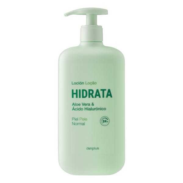 Loción corporal Hidrata. Balsam do ciała Nawilżający z aloesem i kwasem hialuronowym do skóry normalnej. 600ml Deliplus