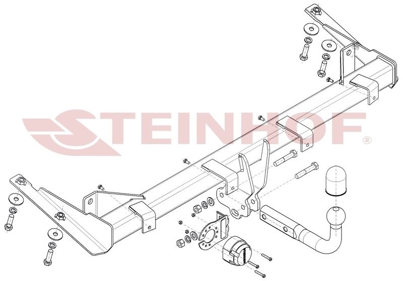 ENGATE DE REBOQUE VW CADDY 2004+