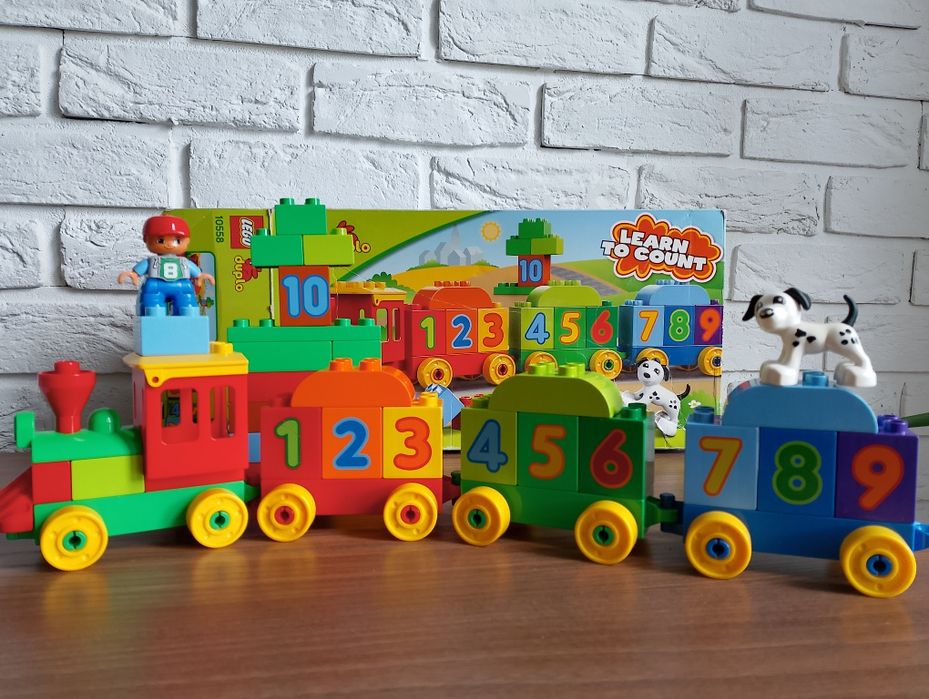 LEGO Duplo 10558 klocki pociąg nauka liczenia dla dzieci+pudełko