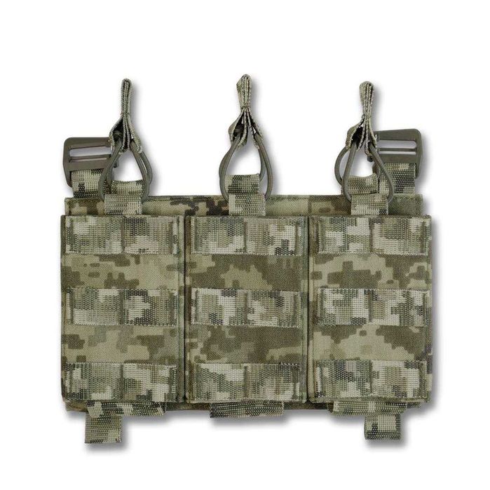 З'ємна передня панель до плитоноски з підсумками під 3 магазини