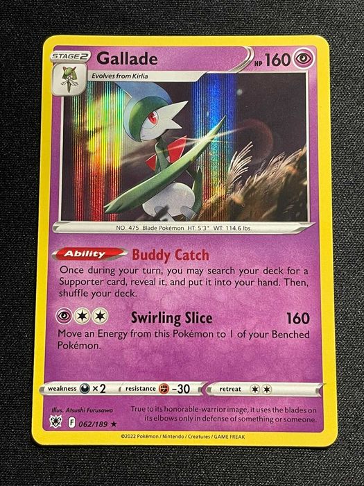 Carta Pokémon Gallade 62/189 Astral Radiance