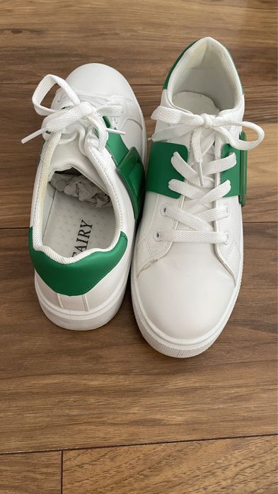 Buty zielono biale 41