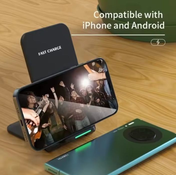 Быстрая беспроводная зарядка.Швидка бездротова зарядка для Iphone/And