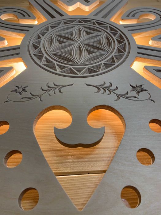 Parzenica lampa Led salon sypialnia pensjonat