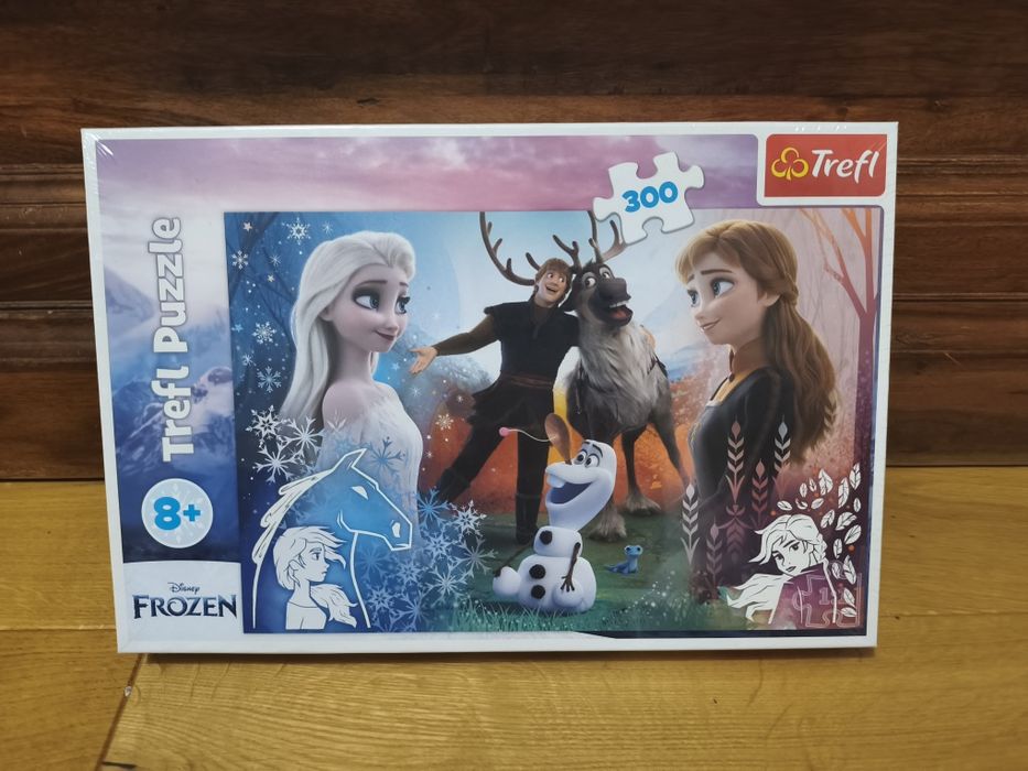 Puzzle nowe prezent dla dziewczynki Trefl 300 Frozen Kraina Lodu 8+