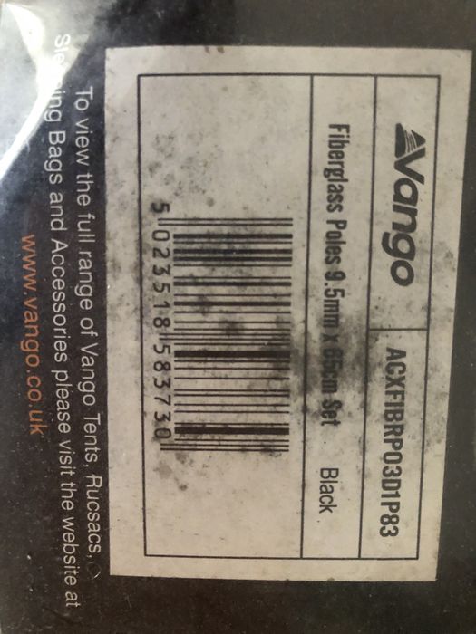 Varetas para tenda de campismo Vango