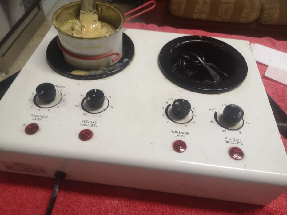 Panela dupla de cera profissional para depilação