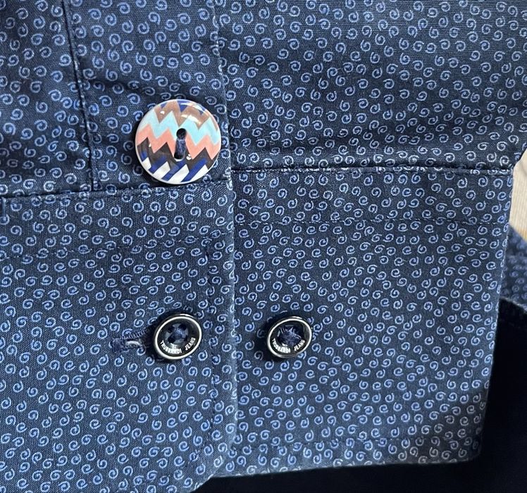 Camisa azul da Trussardi Jeans