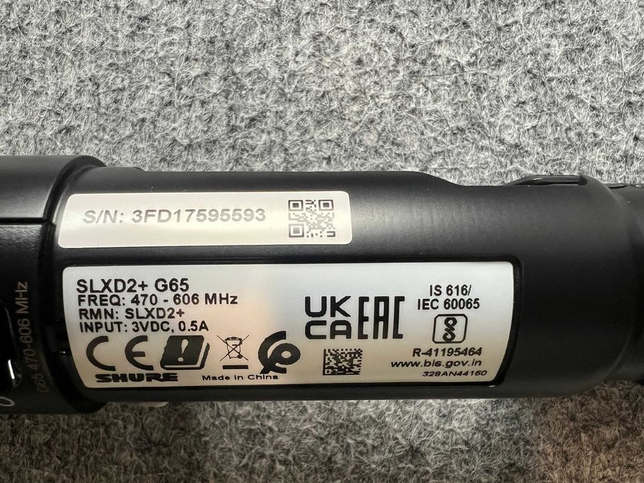 Nadajnik Shure SLXD2+/B58-G65 Beta 58A – mikrofon bezprzewodowy SLX-D+