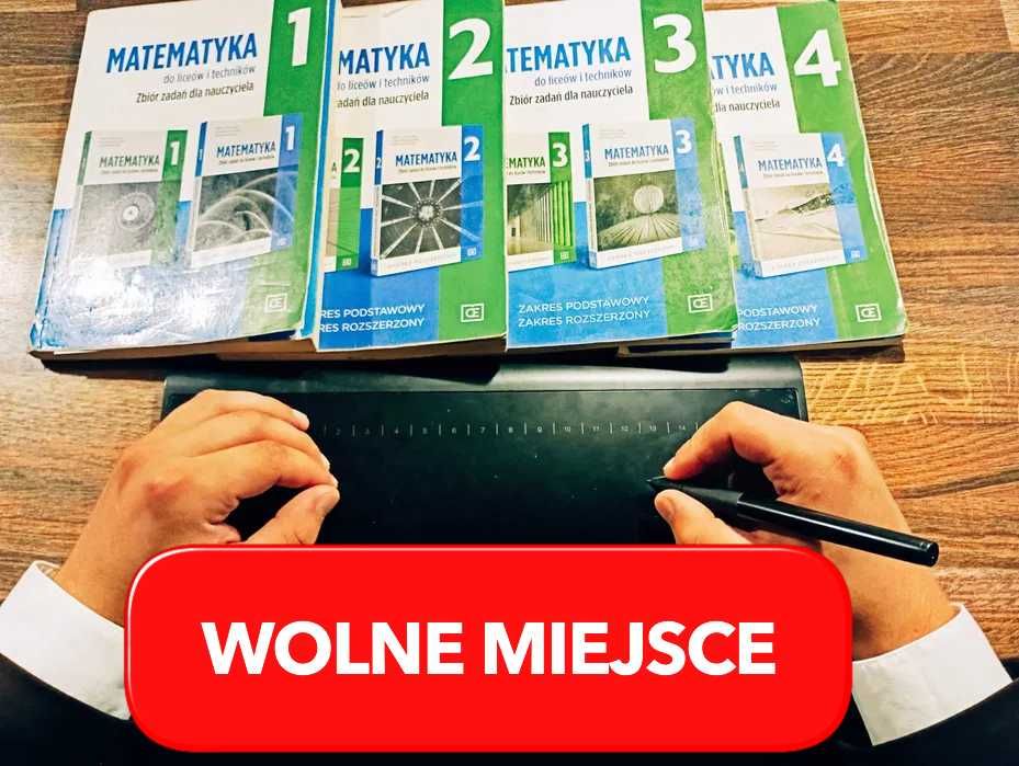 Korepetycje z matematyki u doświadczonego NAUCZYCIELA, każdy poziom