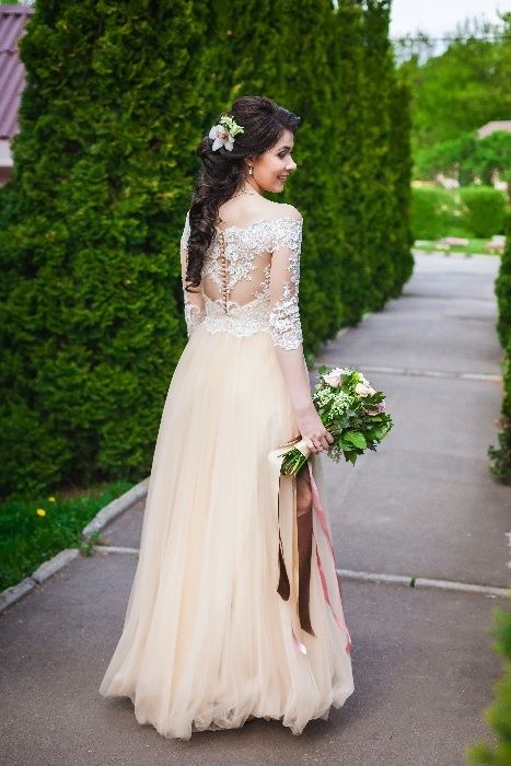 Весільна вечірня сукня Dominiss Edita 46-48 розмір свадебное платье