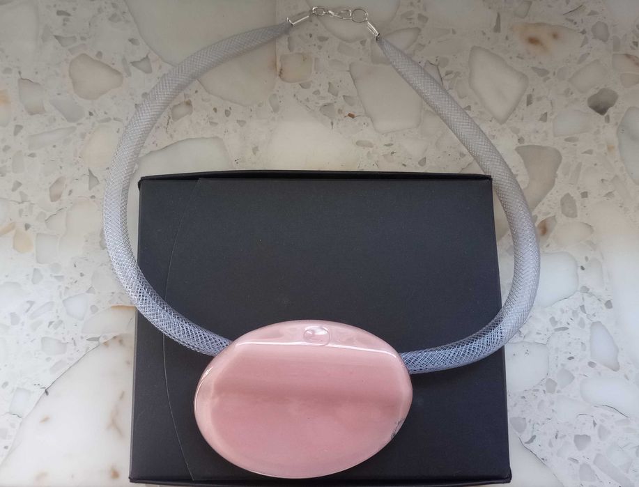 Naszyjnik. Biżuteria artystyczna. Szkło weneckie.