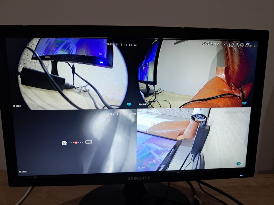 Monitoring wifi zestaw 4 kamery wifi + rejestrator