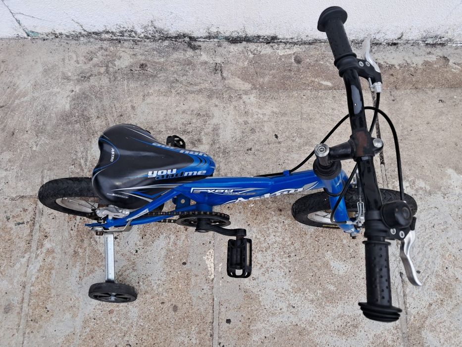 "Bicicleta Infantil Astro "You and Me" Azul – Com Rodinhas".