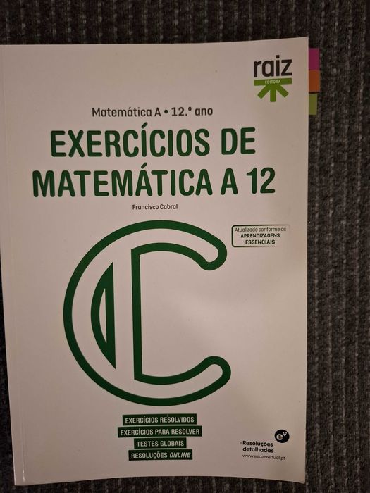 Livro de exercícios de matemática A