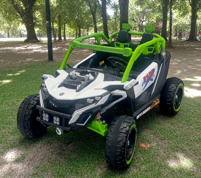 Потужний двомісний та дитячий електромобіль Maverick Race Turbo