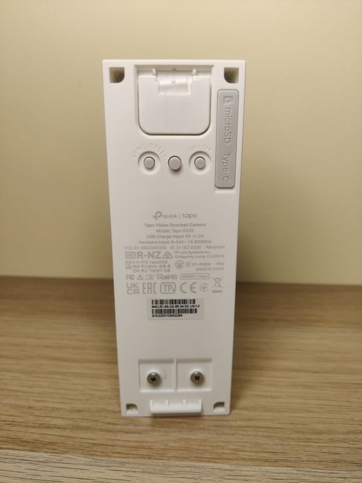 Tapo D235 — Campainha de Vídeo 2K 5MP
