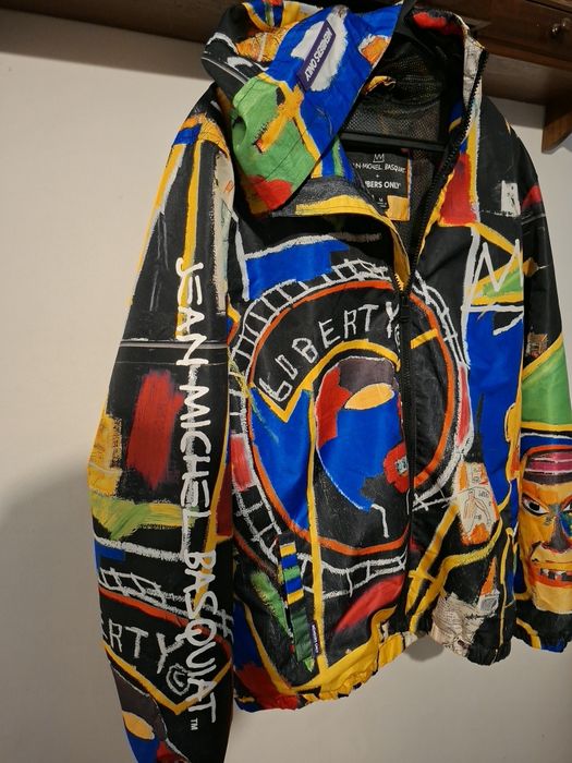 Casaco Windbreaker Members Only x Jean-Michel Basquiat (Tam. M) - Como Novo