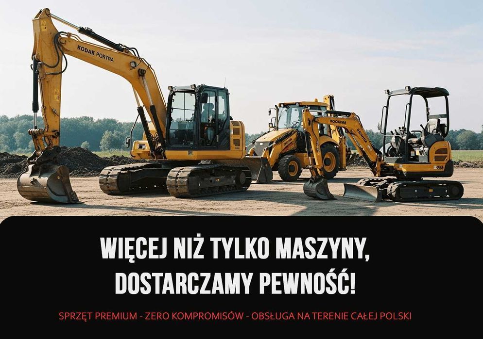 Wynajem minikoparki koparki koparko ładowarka minikoparka koparka