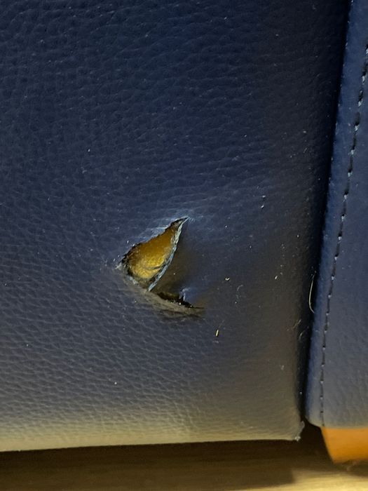 Sofá azul melhor oferta