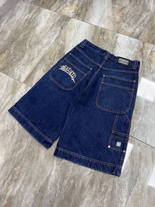 Вінтажні широкі реп шорти з вишивкою BAGGY rap shorts usa широкие реп шорты бегги
