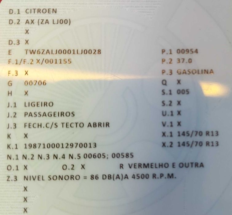 Citroen AX de 1993 gasolina