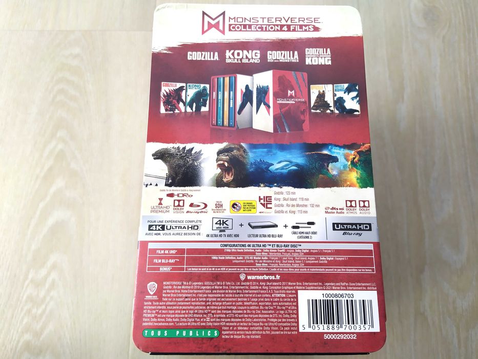 Monsterverse Collection (4K + 2D Blu-ray 4x Steelbook) (8 Płyt)