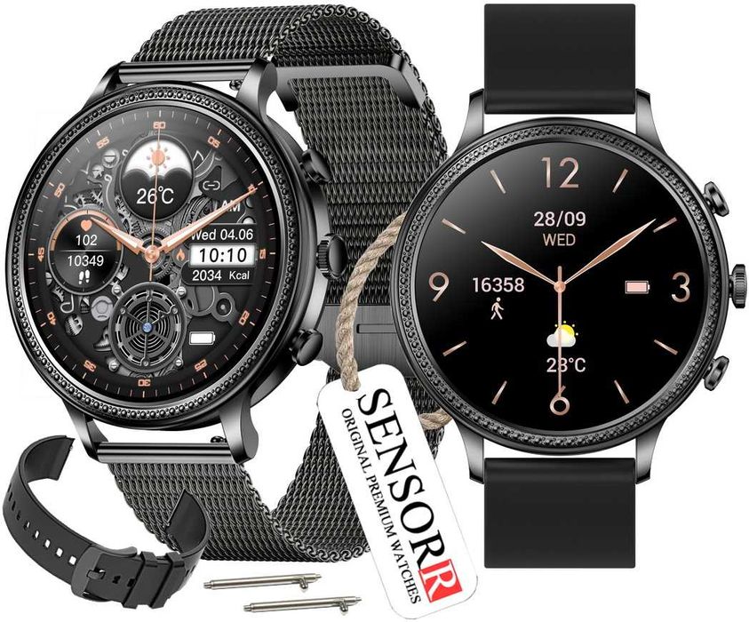 SMARTWATCH ZEGAREK Damski DLA KOBIETY Rozmowy Ciśnienie Polskie Menu