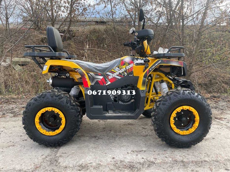 Квадроцикл Коман Comman Scorpion 200cc Навантаження 300кг Двомісний Кредитуємо Доставка додому в зібраному стані Безкоштовно