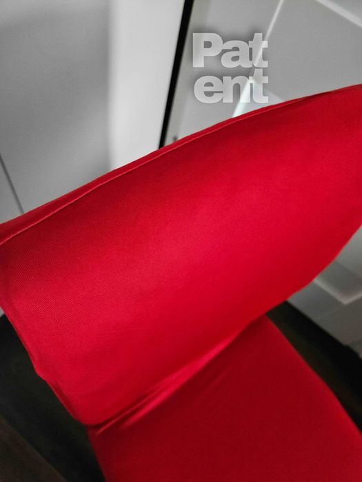 Pokrowce na krzesła elastyczne 4 sztuki czerwone komplet zestaw