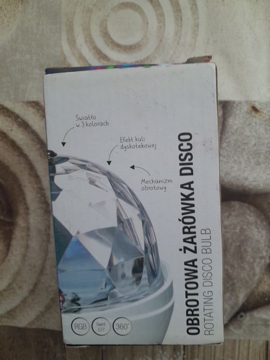 nowa żarówka disco  obrotowa