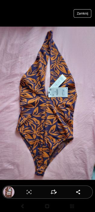 body damskie nowe z metką Zara kwiaty