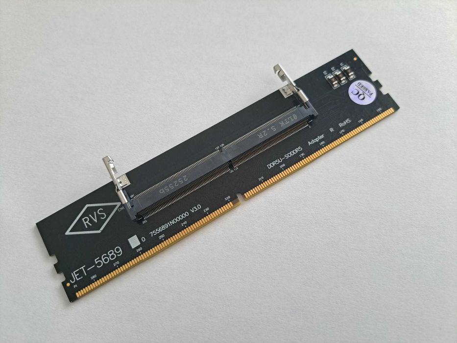 Adapter przejściówka pamięci RAM DDR5 z laptopa (SO-DIMM) do PC