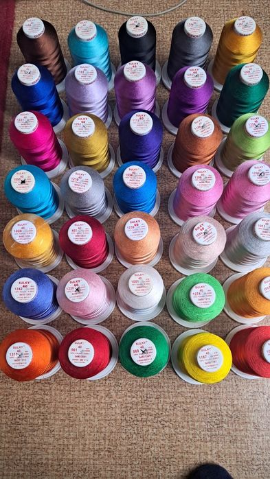 .Продаю ниткиGUNOLD  до вишивальної машинки 58 катушок  POLY, SULKY
