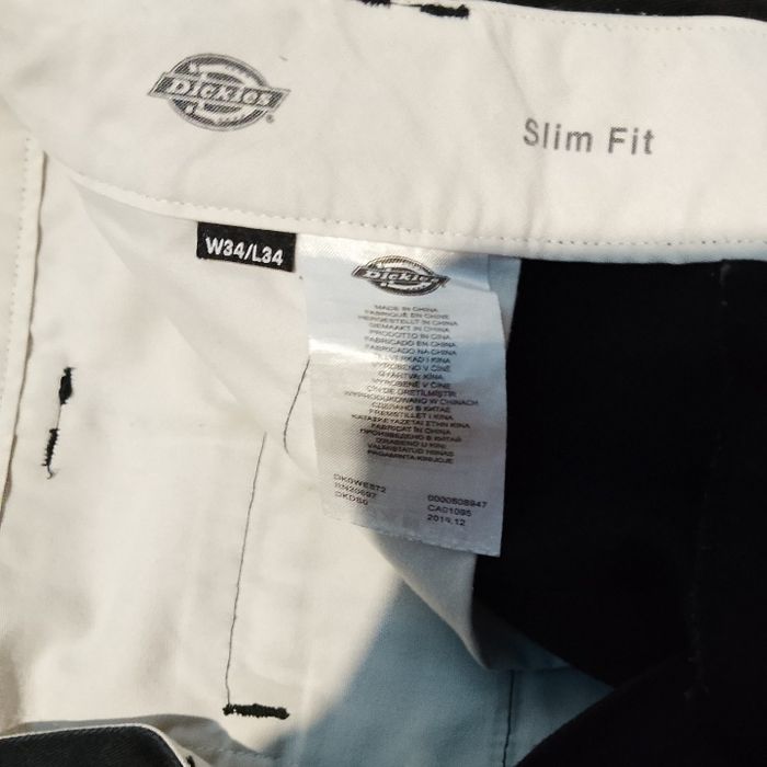 Оригінальні штани Dickies 873 Slim Fit Work Pants W34/L34 чорні