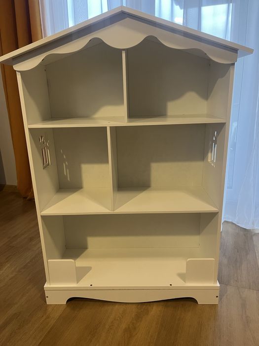 Regał domek dla lalek biały