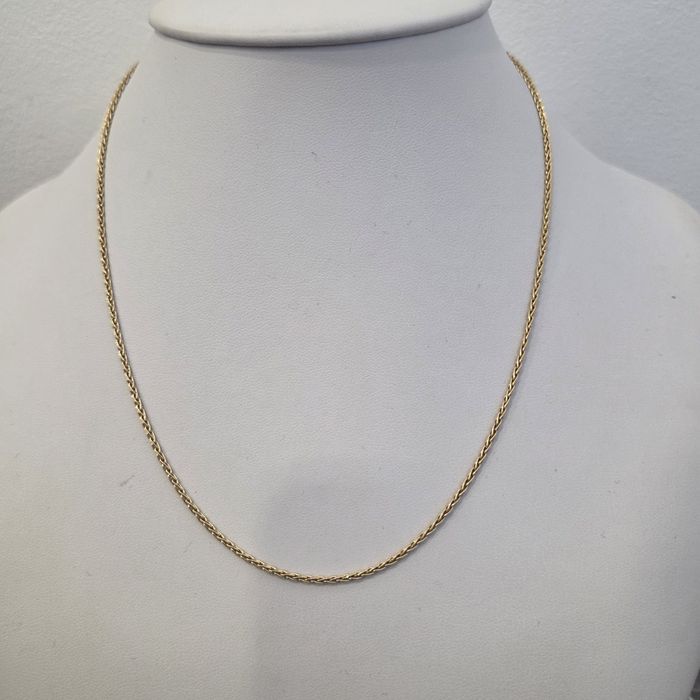 Złoty łańcuszek 585 splot lisi ogon długość. 45cm