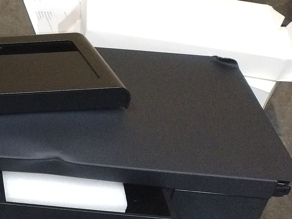 Stojak na dwa monitory z 2 szufladami do przechowywania